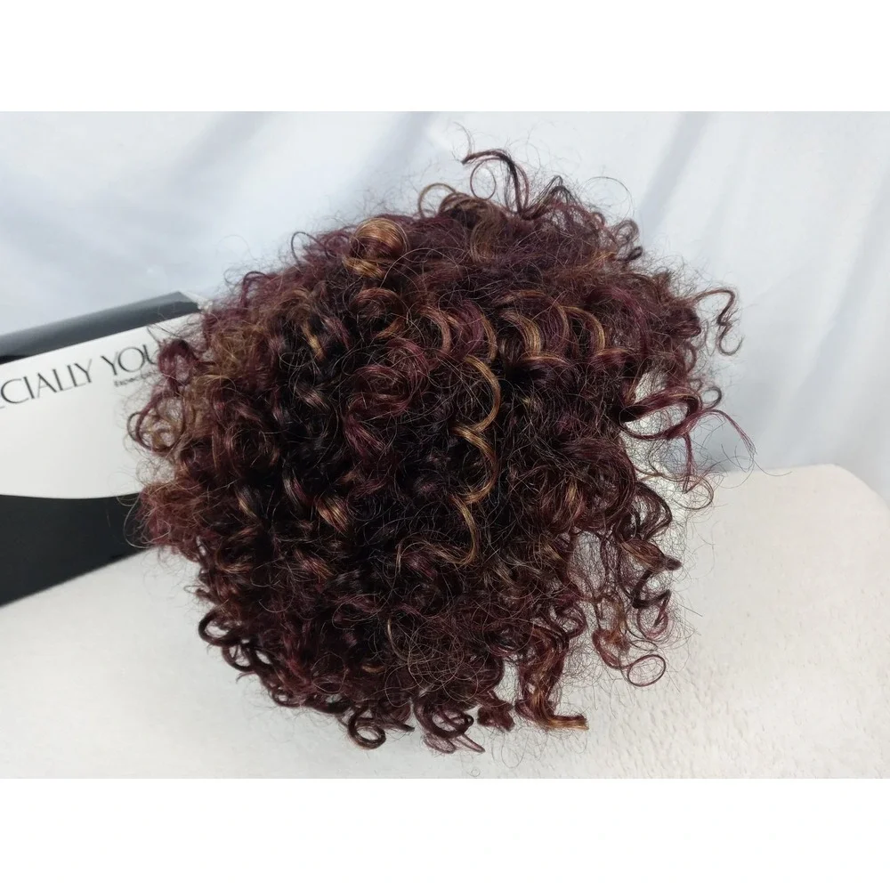 Especially Yours Wig Dark Red Curly Style Synthetic‎ Hair with Box